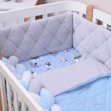 Дитячий постільний комплект Baby Veres Velour Brave (5 одиниць), бавовна-велюр